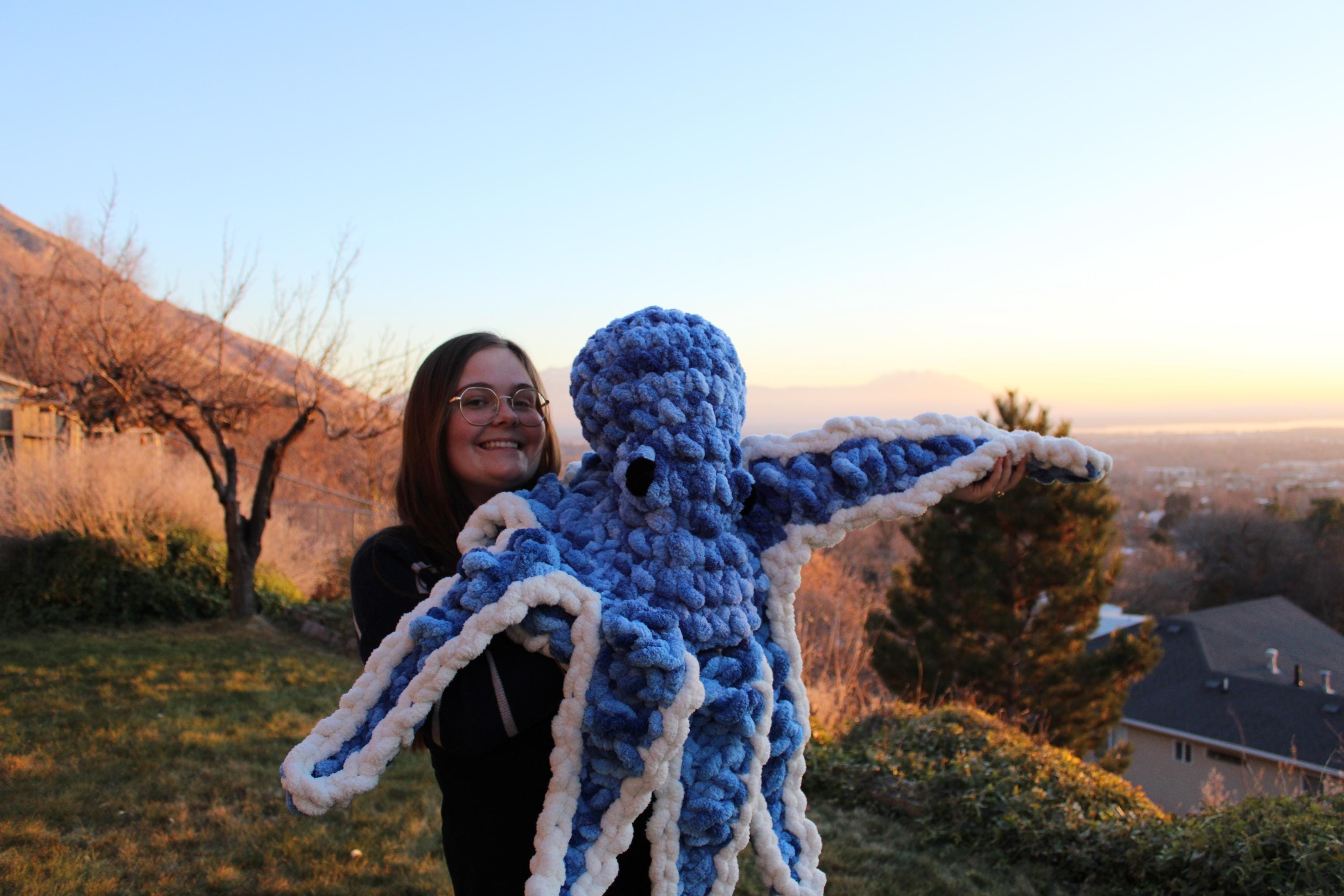 Handmade Giant Octopus Plushie